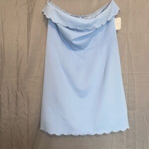 Light Blue Off-Shoulder Dress